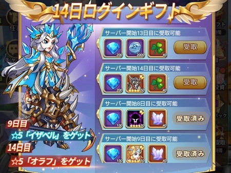 ソング·オブ·フェイト-勇者のダンジョン冒険物語◆14日ログインギフト