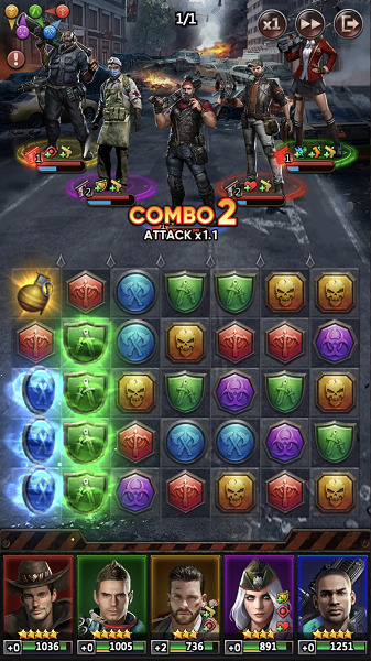パズル&サバイバル コンボ攻撃